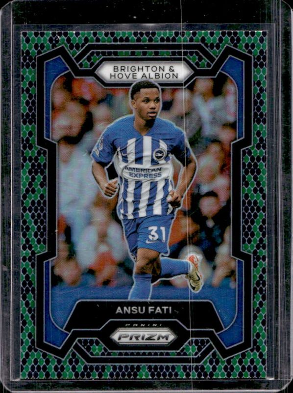 Ansu Fati 2023 Prizm Premier League #100 Snakeskin /(SSP) RAW