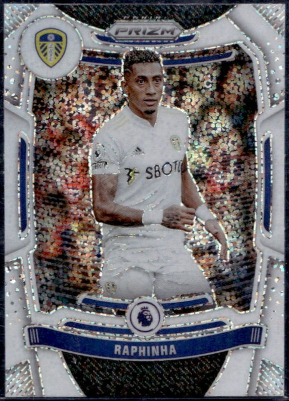 Raphinha 2021 Prizm Premier League #220 White Sparkle RAW