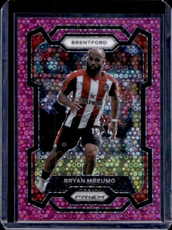 Bryan Mbeumo 2023 Prizm Premier League #143 Breakaway Pink /149 RAW