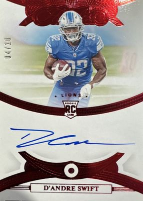 2020 Flawless #RGS-DAS Rookie Gems Signatures - Sapphire /15