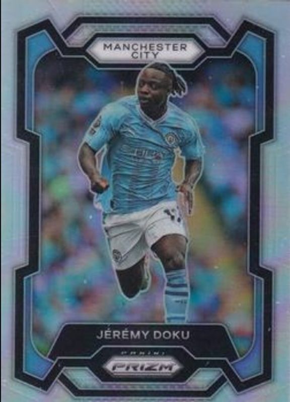 Jeremy Doku 2023 Prizm Premier League #11 Silver RAW