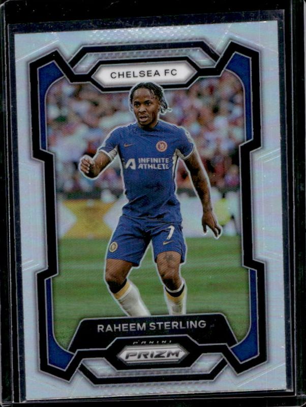 Raheem Sterling 2023 Prizm Premier League #184 Silver RAW