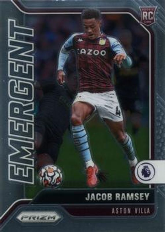 Jacob Ramsey 2021 Prizm Premier League #9 Emergent Rookie RAW