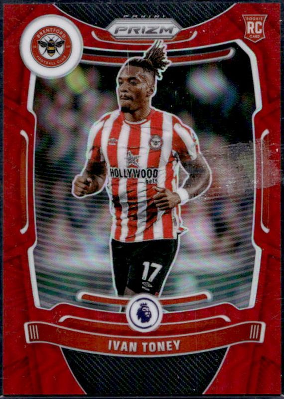 Ivan Toney 2021 Prizm Premier League #150 Red /199 Rookie RAW