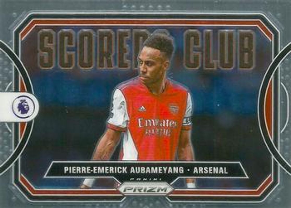 Pierre-Emerick Aubameyang 2021 Prizm Premier League #19 Scorers Club RAW