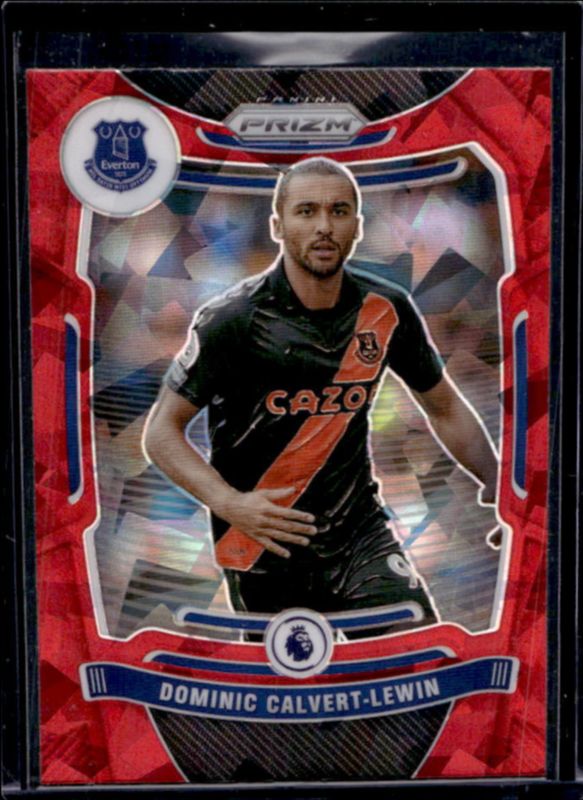 Dominic Calvert-Lewin 2021 Prizm Premier League #105 Red Ice RAW