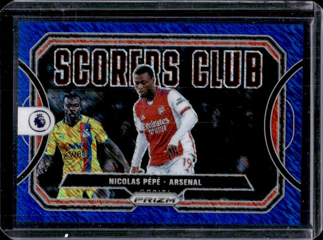 2021 Prizm Premier League #23 Scorers Club - Blue Shimmer /8