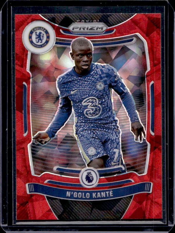 N'Golo Kante 2021 Prizm Premier League #248 Red Ice RAW