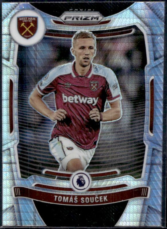 Tomas Soucek 2021 Prizm Premier League #238 Hyper RAW