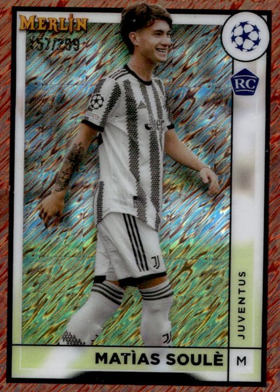 2022 Topps Merlin Chrome UEFA Club Competitions #80 Rose Gold Shimmer Refractor /299