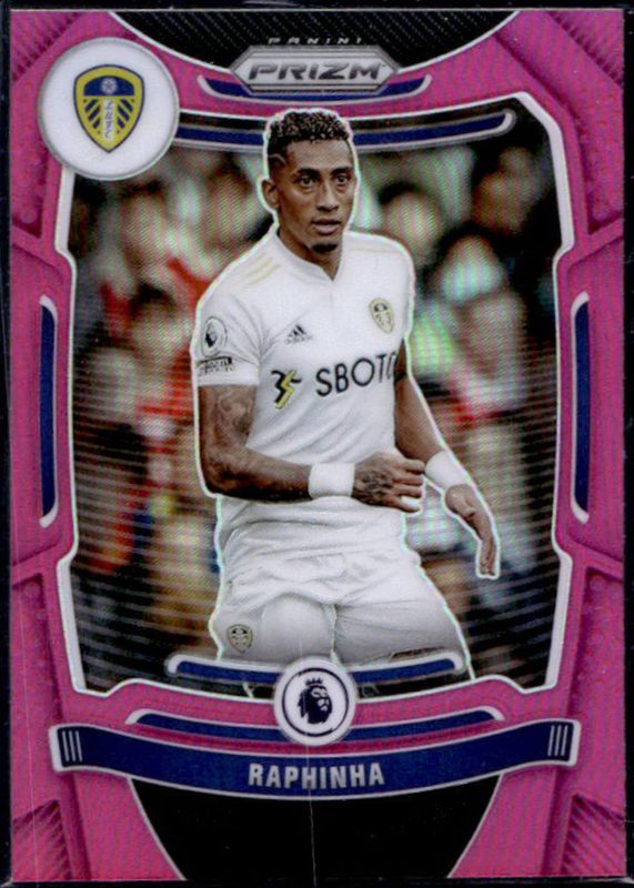 Raphinha 2021 Prizm Premier League #220 Pink RAW