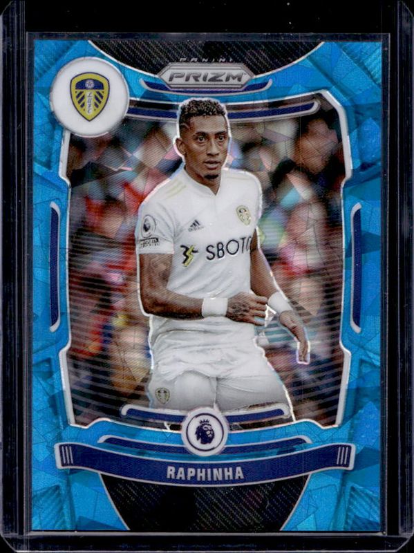 Raphinha 2021 Prizm Premier League #220 Blue Ice /75 RAW