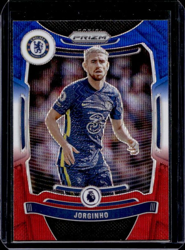 Jorginho 2021 Prizm Premier League #249 Red White Blue RAW