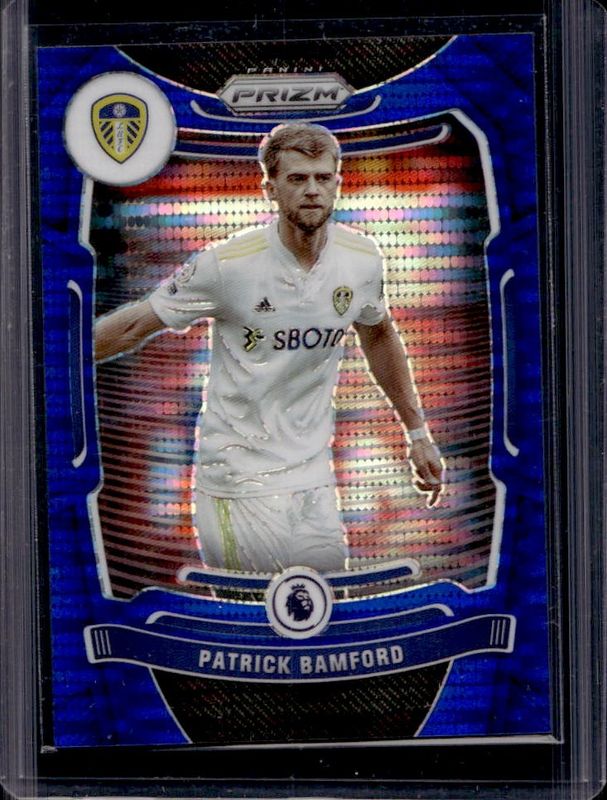 Patrick Bamford 2021 Prizm Premier League #224 Breakaway Blue /199 RAW