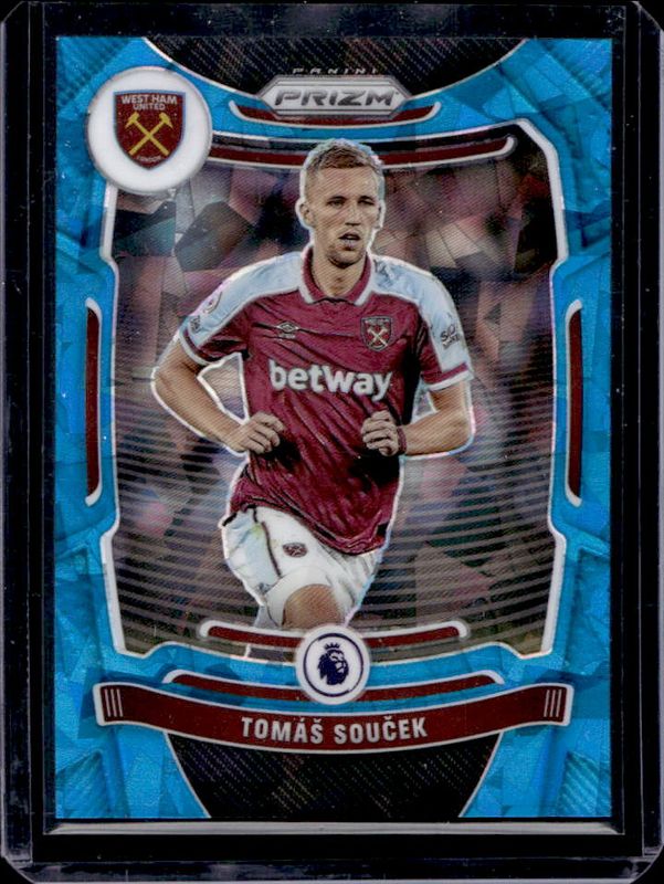 Tomas Soucek 2021 Prizm Premier League #238 Blue Ice /75 RAW