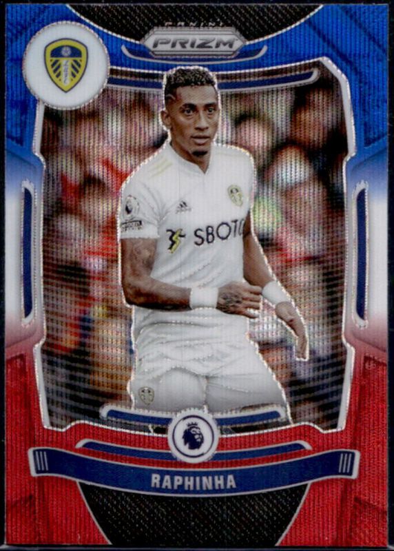 Raphinha 2021 Prizm Premier League #220 Red White Blue RAW