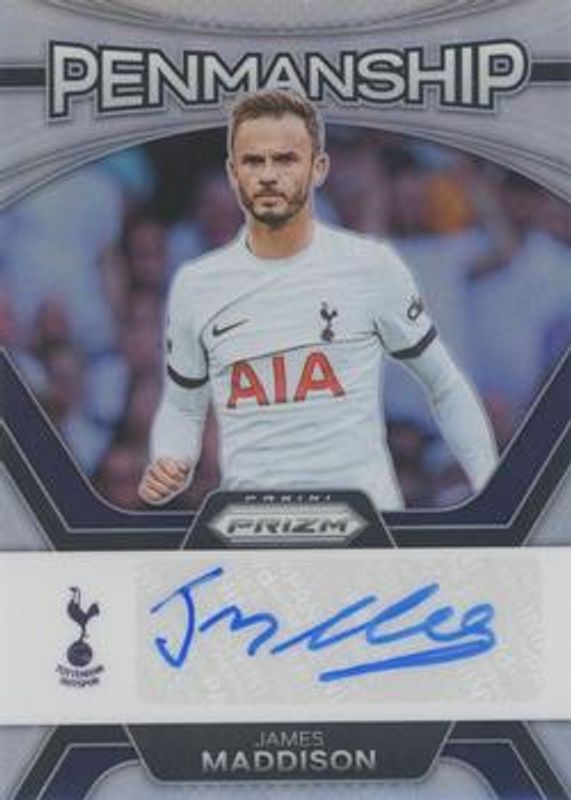 James Maddison 2023 Prizm Premier League #P-JM Penmanship - Silver /15 RAW
