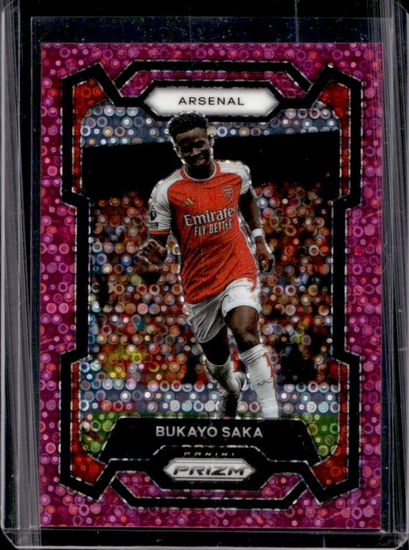 Bukayo Saka 2023 Prizm Premier League #27 Breakaway Pink /149 RAW