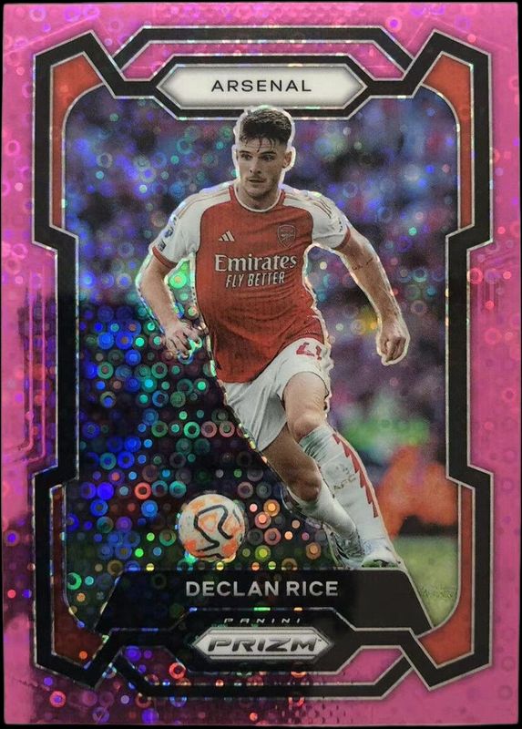 Declan Rice 2023 Prizm Premier League #23 Breakaway Pink /149 RAW