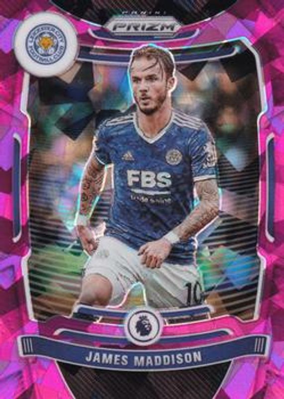 James Maddison 2021 Prizm Premier League #22 Pink Ice RAW