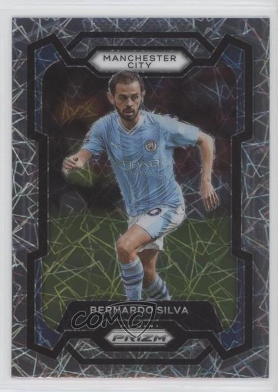 Bernardo Silva 2023 Prizm Premier League #14 Lazer RAW