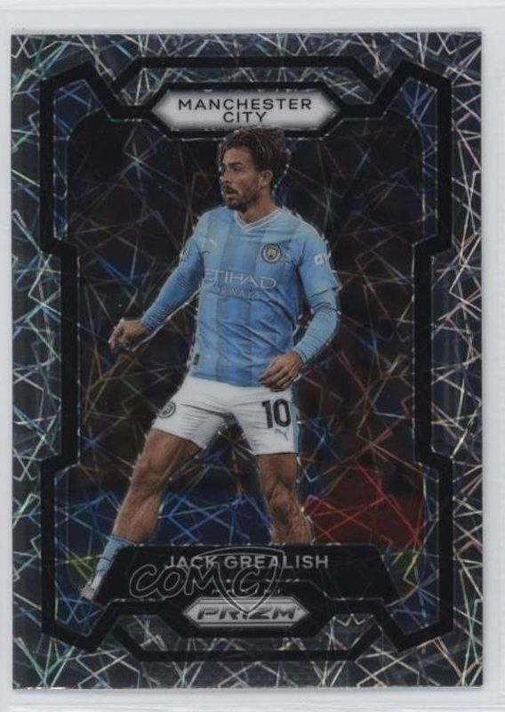 Jack Grealish 2023 Prizm Premier League #1 Lazer RAW