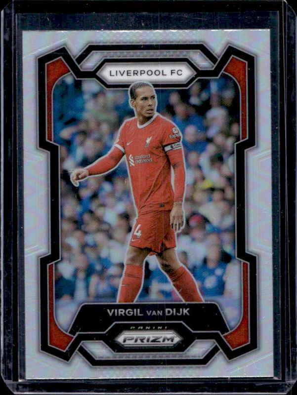 Virgil van Dijk 2023 Prizm Premier League #81 Silver RAW