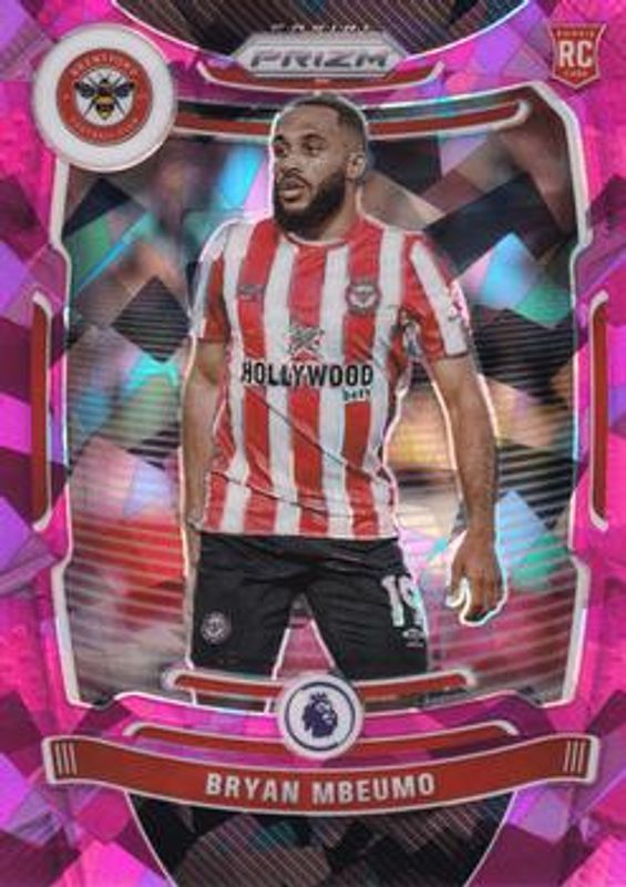 Bryan Mbeumo 2021 Prizm Premier League #147 Pink Ice RAW