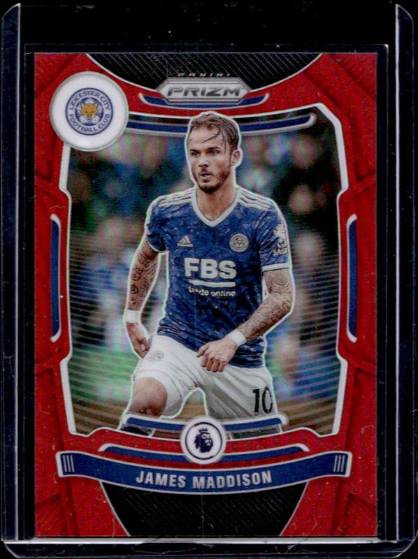 James Maddison 2021 Prizm Premier League #22 Red /199 RAW