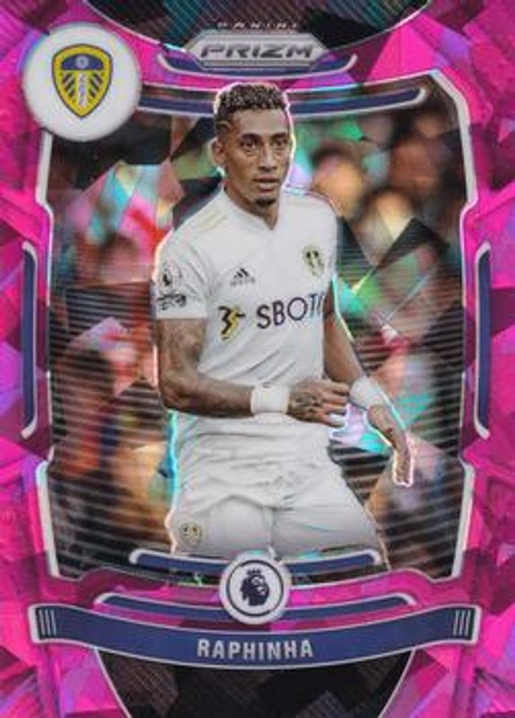 Raphinha 2021 Prizm Premier League #220 Pink Ice RAW