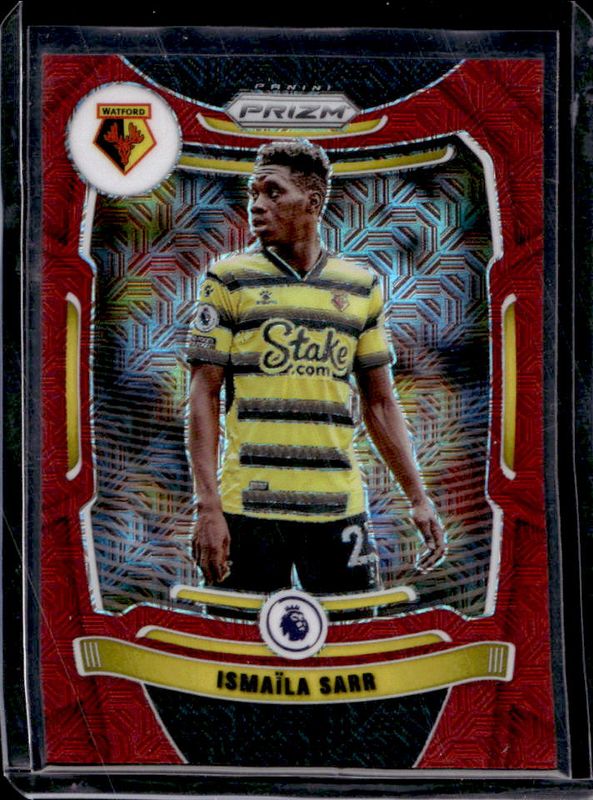 Ismaila Sarr 2021 Prizm Premier League #265 Red Mojo /159 RAW