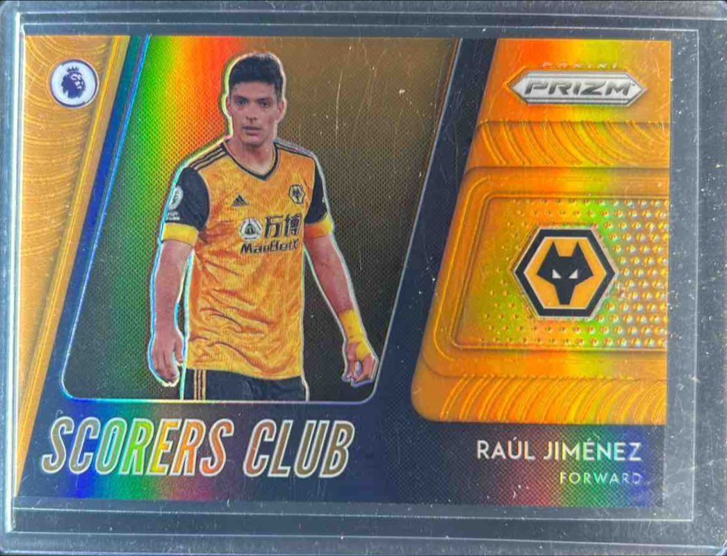 Raul Jimenez 2020 Prizm Premier League #10 Scorers Club - Orange /25 RAW