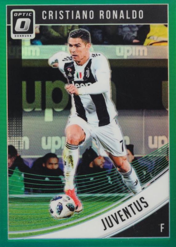 Cristiano Ronaldo 2018 Donruss #9 Optic - Green /5 (Club) RAW