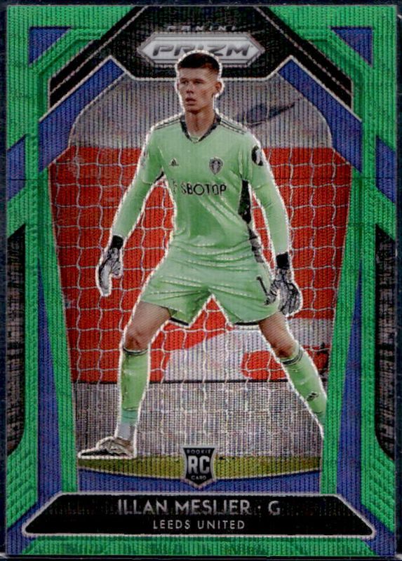 Illan Meslier 2020 Prizm Premier League #196 Green Wave Rookie RAW