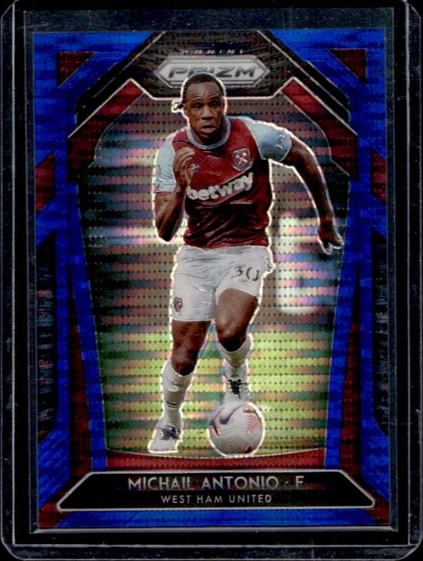 Michail Antonio 2020 Prizm Premier League #193 Breakaway Blue /195 RAW