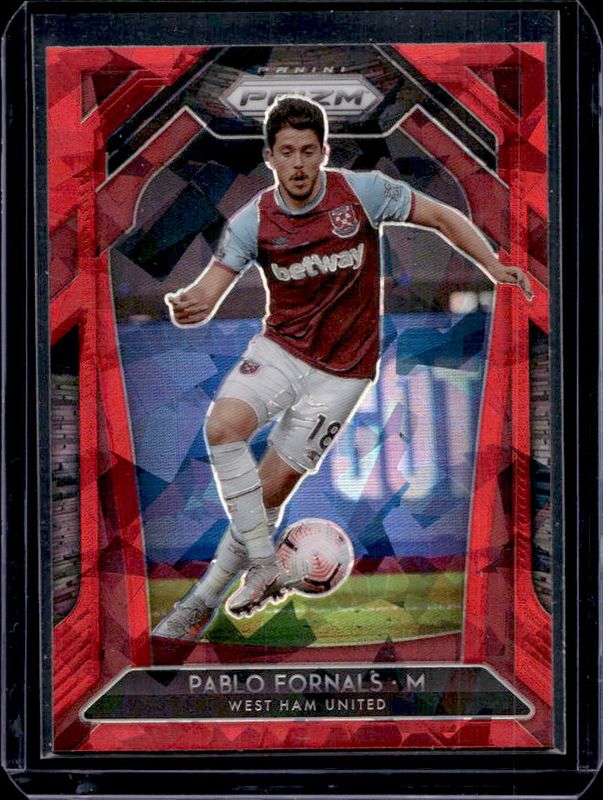 Pablo Fornals 2020 Prizm Premier League #190 Red Ice RAW