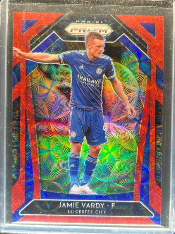 Jamie Vardy 2020 Prizm Premier League #133 Choice Red /29 RAW