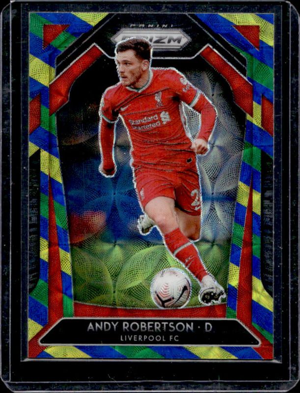 Andy Robertson 2020 Prizm Premier League #244 Choice Blue Yellow Green RAW