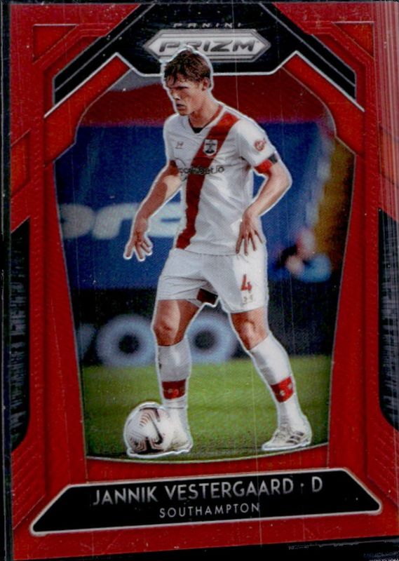 Jannik Vestergaard 2020 Prizm Premier League #86 Red /149 RAW