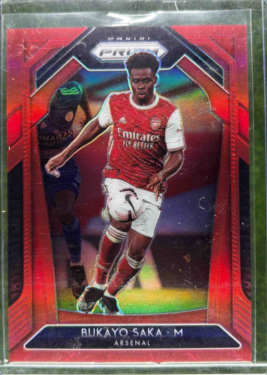 SAKA☆ページ Bukayo Saka 2020 Prizm Premier League #40 Red /149 Price Guide