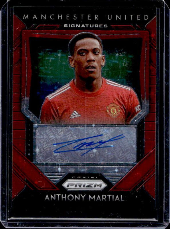 Anthony Martial 2020 Prizm Premier League #S-AM Signatures - Red Stars RAW