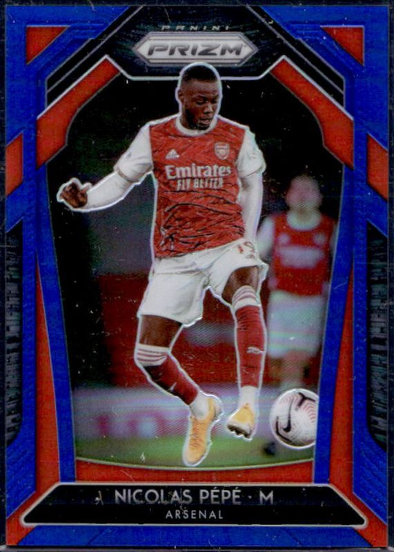 Nicolas Pepe 2020 Prizm Premier League #42 Blue /199 RAW