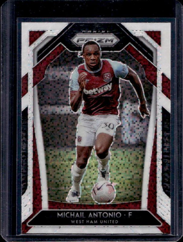 Michail Antonio 2020 Prizm Premier League #193 White Sparkle RAW