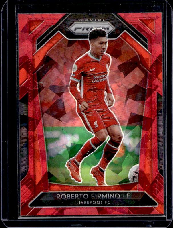Roberto Firmino 2020 Prizm Premier League #254 Red Ice RAW
