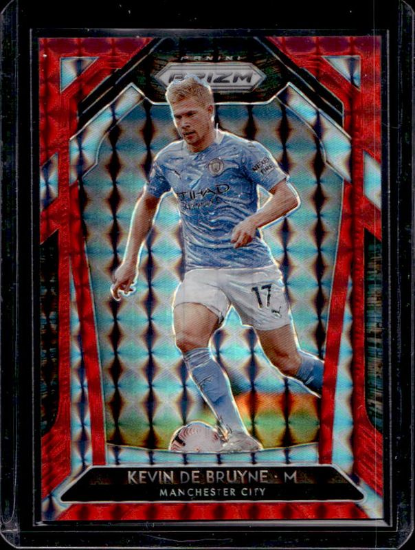 Kevin De Bruyne 2020 Prizm Premier League #99 Red Mosaic /159 RAW