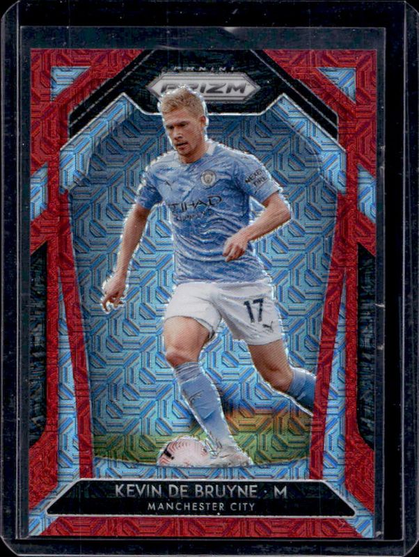 Kevin De Bruyne 2020 Prizm Premier League #99 Red Mojo /135 RAW