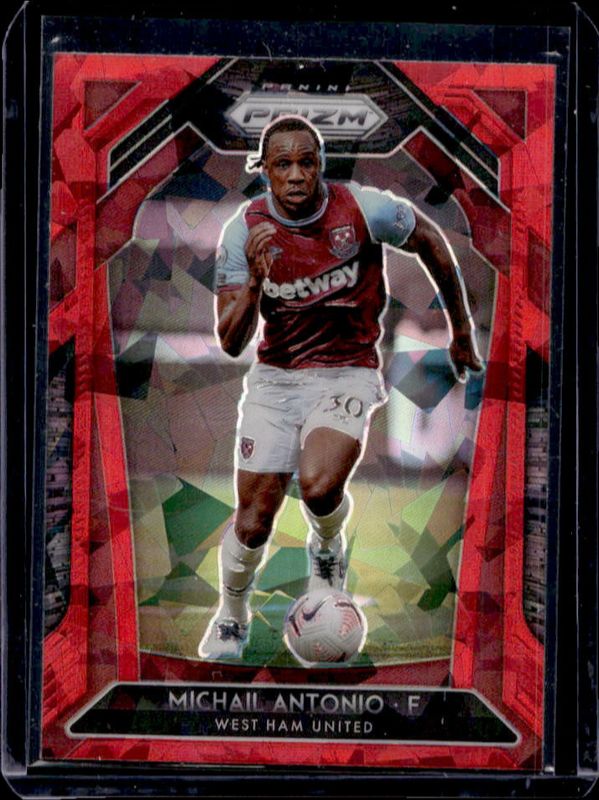 Michail Antonio 2020 Prizm Premier League #193 Red Ice RAW