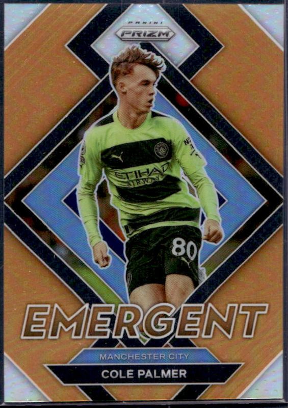 Cole Palmer 2022 Prizm Premier League #24 Emergent - Orange /25