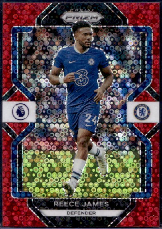 Reece James 2022 Prizm Premier League #108 Breakaway Red /49 RAW