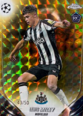 2023 Topps Chrome UEFA Club Competitions #31 Gold Geometric Refractor /50